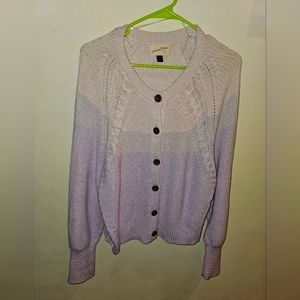 Womens Purple Ombre Cardigan